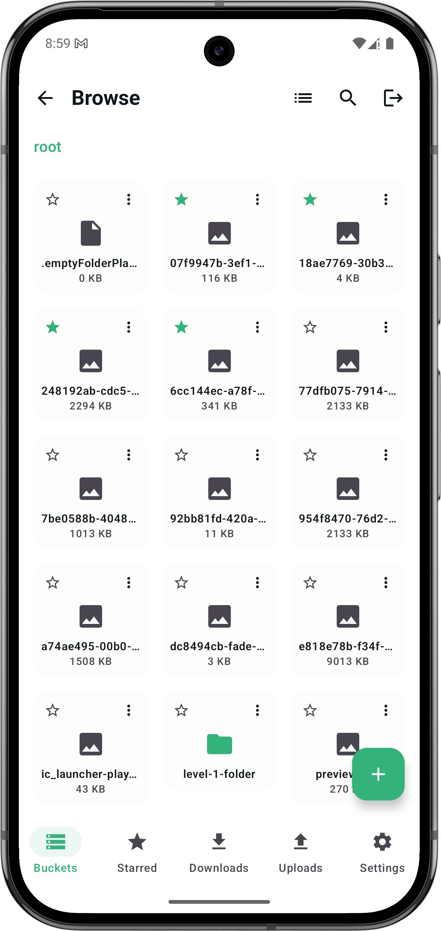 Android: browse view